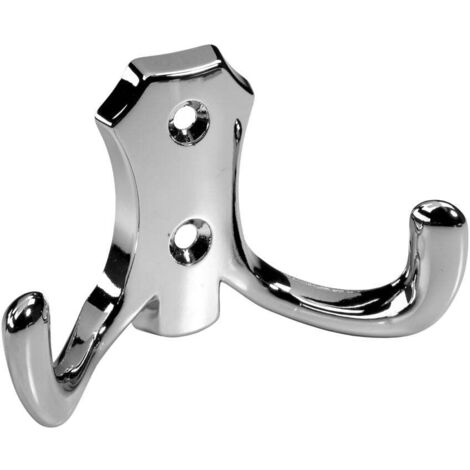 Hettich Mantelhaken 4,7 x 7,7 x 3,0 cm Zinkdruckguss verchromt - 1 Stück Möbelbeschläge