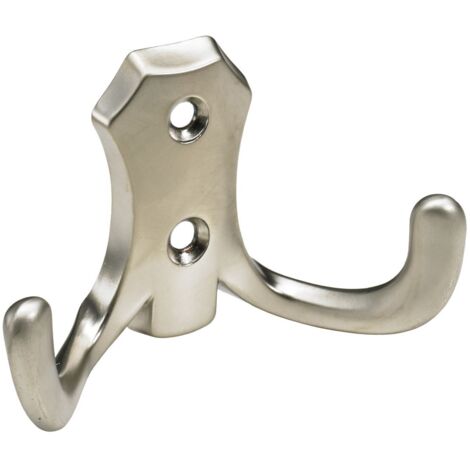 Hettich Mantelhaken 4,7 x 7,7 x 3,0 cm Zinkdruckguss vernickelt - 1 Stück Möbelbeschläge