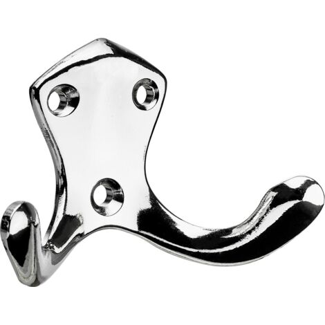 Hettich Mantelhaken 5 x 7,5 x 3,2 cm vernickelt silber - 1 Stück Haken