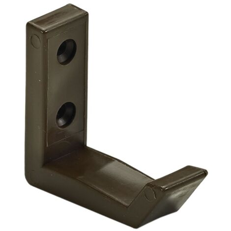 Hettich Mantelhaken 5,1 x 1,8 x 5,7 cm Kunststoff braun - 1 Stück Haken
