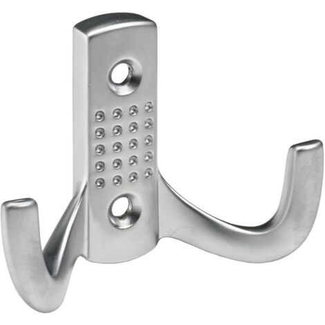 Hettich Mantelhaken 5,8 x 7,8 x 3,1 cm Aluminium-Optik - 1 Stück Möbelbeschläge