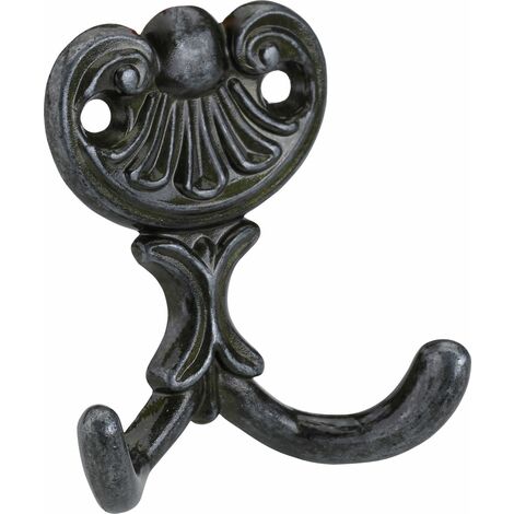 Hettich Mantelhaken 6,7 x 6 x 2,2 cm brüniert schwarz - 1 Stück Wandhaken