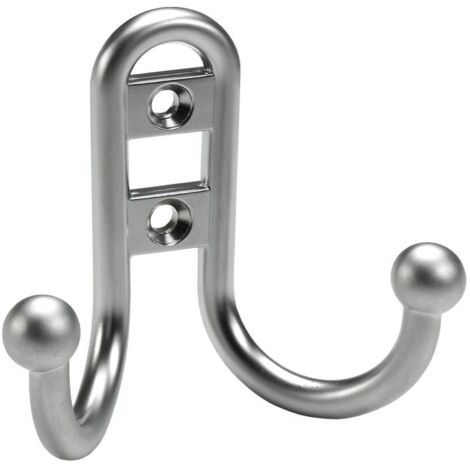 Hettich Mantelhaken 6,8 x 7,7 x 3,5 cm Aluminium-Optik - 1 Stück Haken