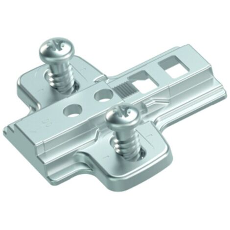 Hettich MB-Adapterplatte für Paralleladapter 9106986, D 0mm Zinkdruckguss, vernickelt