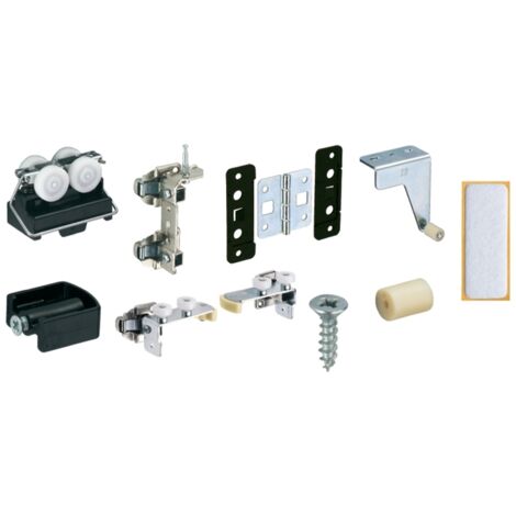 Hettich MB- Falttürbeschläge-Set,  1-T.,  2-Fl.,  Wing77,  70986,  für vorliegende Türen
