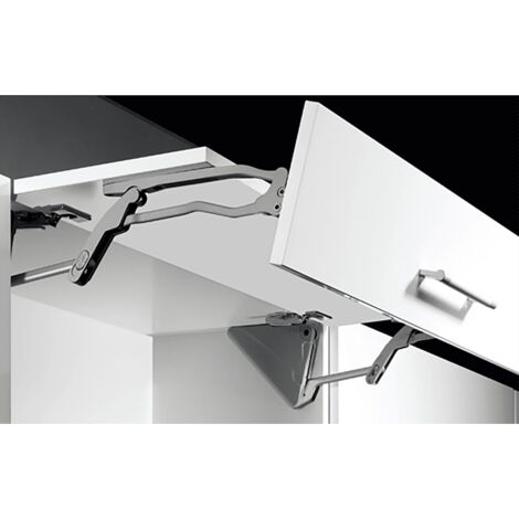 Hettich MB-Hochfaltbeschl., Lift Advanced HF 9079614, einstellbar, Aluminium grau silber