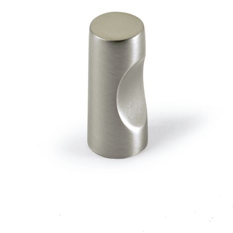 Hettich MB-Knopf,  Almus,  9114036,  Ø 12mm,  H 24mm,  Zink,  edelstahloptik