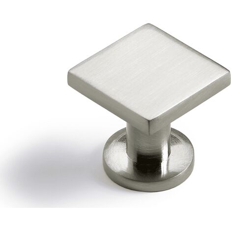 Hettich MB-Knopf,  Fogo,  9113224,  B 25mm,  L 25mm,  H 23mm,  Zink,  edelstahloptik