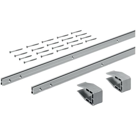 Hettich MB-Laufprofil-Set,  Länge teilbar,  2500mm,  30kg,  SlideLine M,  9209219,  silber