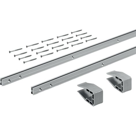 Hettich MB-Laufprofil-Set,  Länge teilbar,  2500mm,  30kg,  SlideLine M,  9209221,  silber