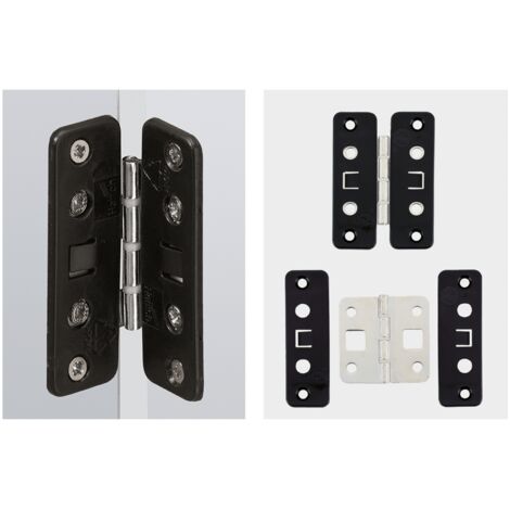 Hettich MB-Mittelscharnier,  180°,  79373,  schwarz,  vernickelt