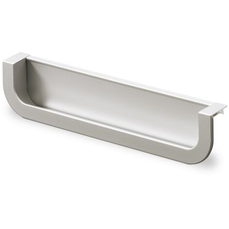 Hettich MB-Muschelgriff,  Athena,  9065427,  B 36mm,  H 19mm,  eckig,  aluminiumoptik