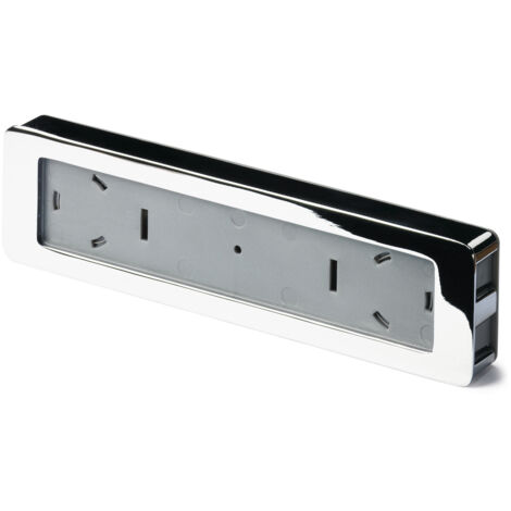 Hettich MB-Muschelgriff,  Touch-in,  9086692,  B 46mm,  H 17,  5mm,  rund,  verchromt