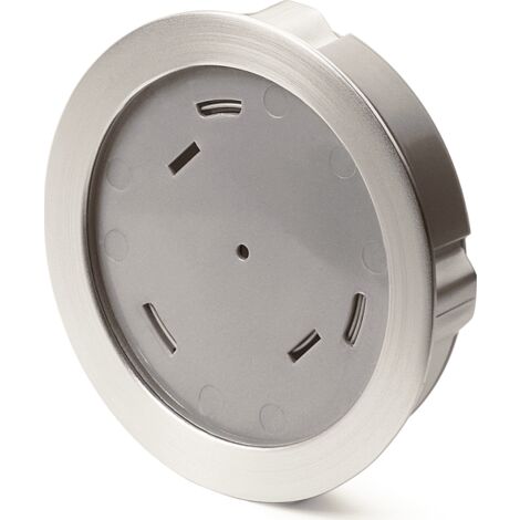 Hettich MB-Muschelgriff,  Touch-in,  9086693,  Ø 92mm,  H 17,  5mm,  rund,  edelstahloptik
