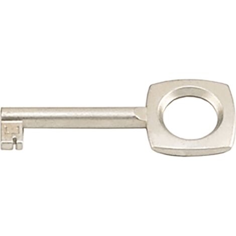 Hettich MB-Schlüssel,  Typ 2043888,  mit Bart,  Schaft Ø 6,  vernickelt