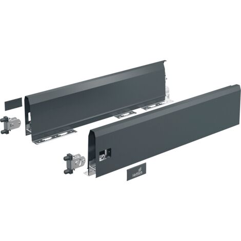 Hettich MB-Schubkastenzarge,  ArciTech Flexible Sets,  9150492,  270mm,  ls/rs,  anthrazit