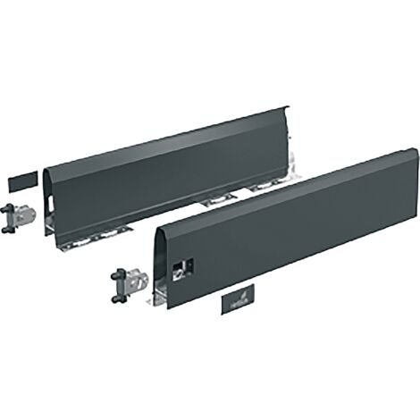 Hettich MB-Schubkastenzarge,  ArciTech Flexible Sets,  9150495,  400mm,  ls/rs,  anthrazit