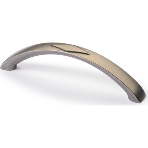 Hettich MB-Segmentbogengriff,  Bracara,  9112600,  B15x128mm,  H33mm,  zinnoptik,  gemustert