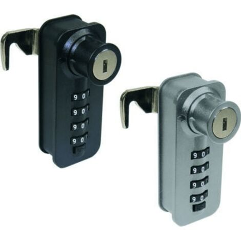 Hettich MB-Zahlenschloss,  f.Rolljalousien 9206824,  Kunststoff/Stahl chromoptik matt,  LAD