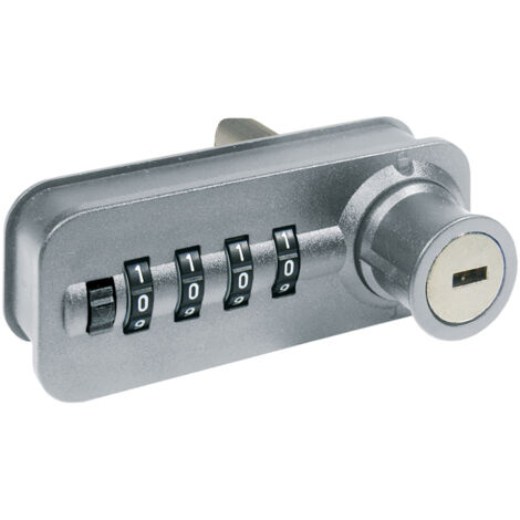 Hettich MB-Zahlenschloss,  f.SystemaTop2000 Cont. 9206802,  KF/STA chromoptik matt,  rechts