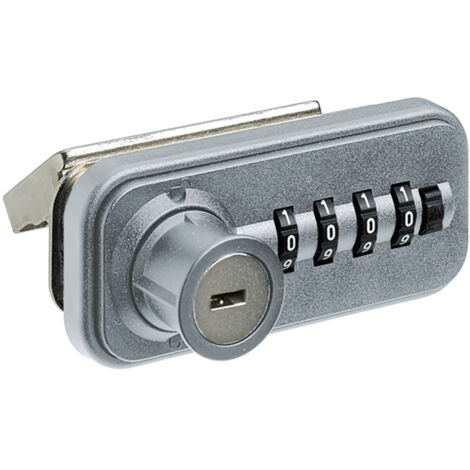 Hettich MB-Zahlenschloss,  für Schiebetüren 9206971,  Kunststoff/Stahl chromoptik matt,  rs