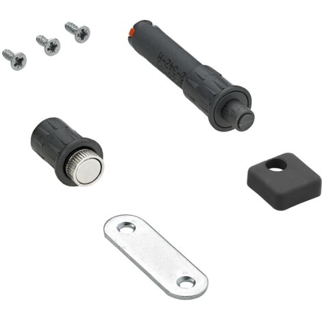 Hettich MB-Zuhaltung,  WingLine L Design,  9266241,  Bodenrücksprung 8mm,  Kunststoff grau