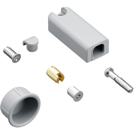 Hettich MB-Zuhaltung,  WingLine S,  9282527,  Bodenrücksprung 3mm,  Kunststoff grau