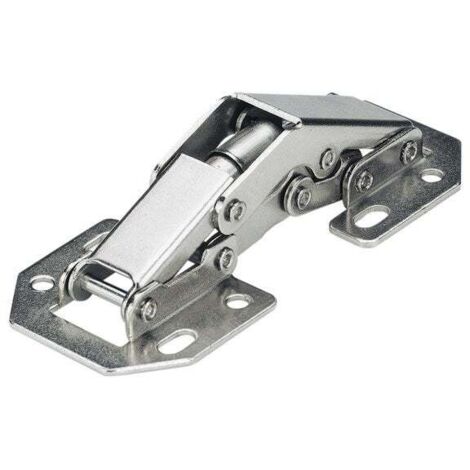 Hettich Mini-Aufschraubscharnier mit Feder 77 x 33 mm 6 Stück Scharniere