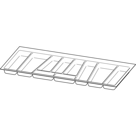 Hettich Möbel-Besteckeinsatz,  OrgaTray 740,  9302740,  L450mm,  KB1000mm,  weiss