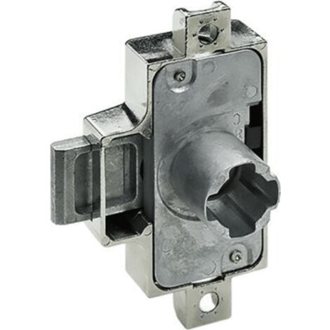 Hettich Möbel-Drehstangenschloss, 9207072, D25, Metall, vernickelt