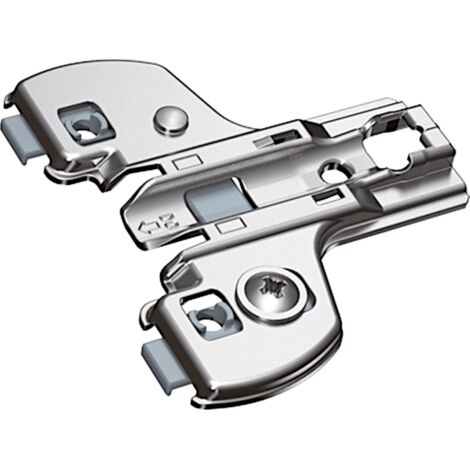 Hettich Möbel-Face-Frame-Montageplatte, Distanz 0mm,  Sensys,  9090882 vernickelt