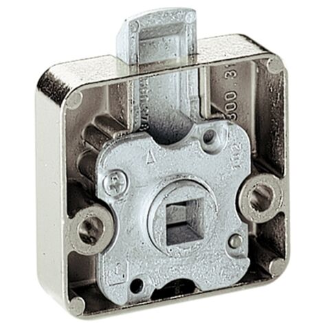Hettich Möbel-Fallenschloss,  Typ 587 Insert 41466,  aufliegend,  Metall vernickelt
