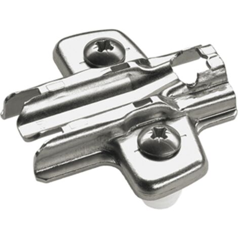 Hettich Möbel-Kreuzmontageplatte, Distanz 1,5mm, Sensys 8099,  9071616,  vernickelt