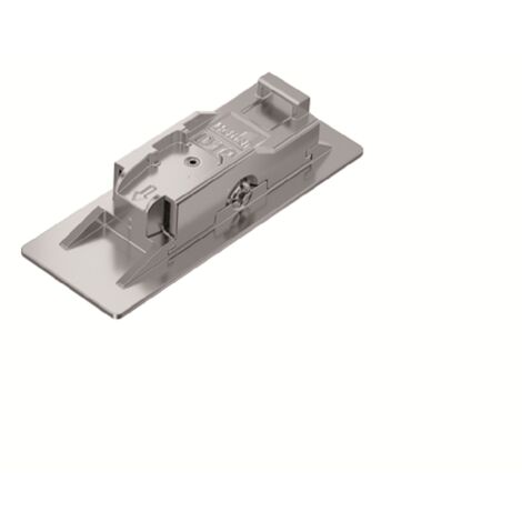 Hettich Möbel-Montageplatte,  Distanz 10mm,  9133540,  vernickelt