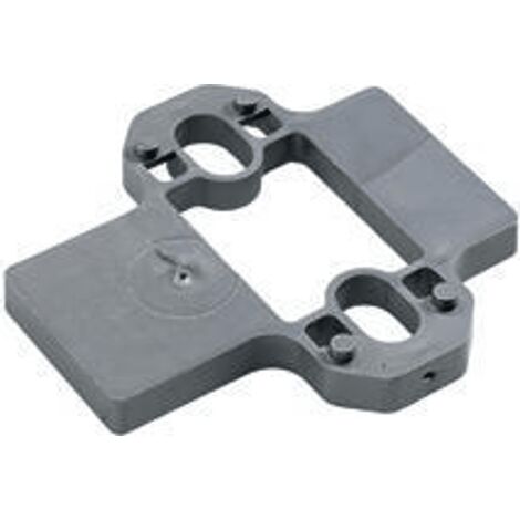 Hettich Möbel-Paralleladapter,Dist. 3mm, 79323, Kunststoff silber beschichtet