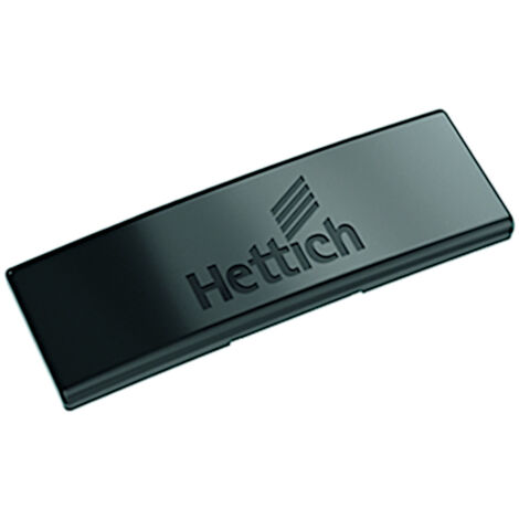 Hettich Möbel-Zierkappe,  für Scharnierarm Sensys,  Sensys,  9091821,  Stahl obsidianschwarz