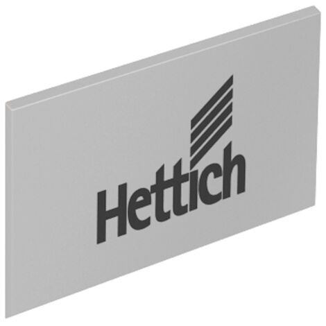 Hettich Möbel-Zierkappe,  für Schubkasten,  ArciTech,  9123009,  Kunststoff aluminiumoptik