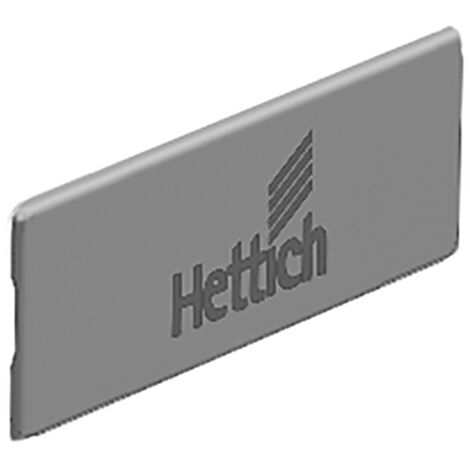 Hettich Möbel-Zierkappe,  für Schubkasten,  InnoTech Atira,  9194646,  Kunststoff grau