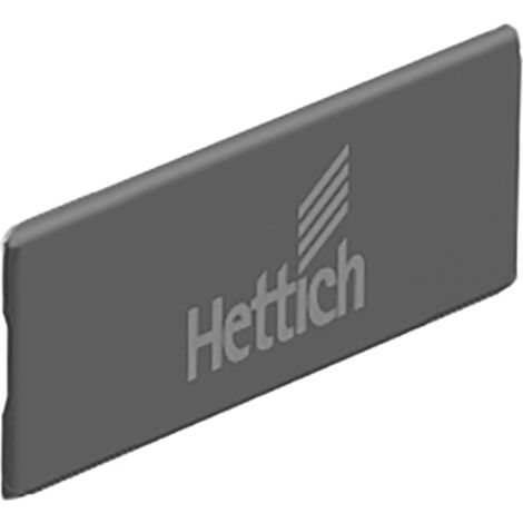 Hettich Möbel-Zierkappe,  für Schubkasten,  InnoTech Atira,  9194648,  Kunststoff dunkelgrau