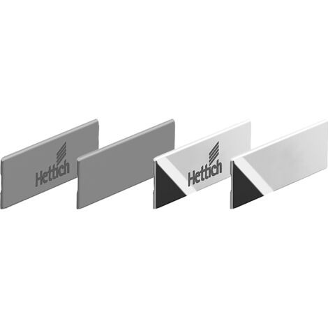 Hettich Möbel-Zierkappe,  für Schubkasten,  InnoTech Atira,  9194649,  Kunststoff chromoptik