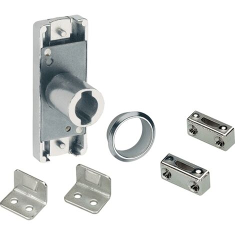Hettich Möbel- Zylinderschubstangenschloss,  Prestige 2000 9078892,  Metall vernickelt