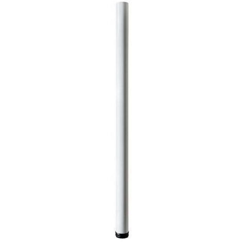 Hettich Möbelfuß 6,0 x 110 - 113 cm Stahl weiß - 1 Stück Möbelfuß