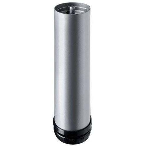 Hettich Möbelfuß 6,0 x 20 - 23 cm Aluminium-Optik - 1 Stück Möbelfuß