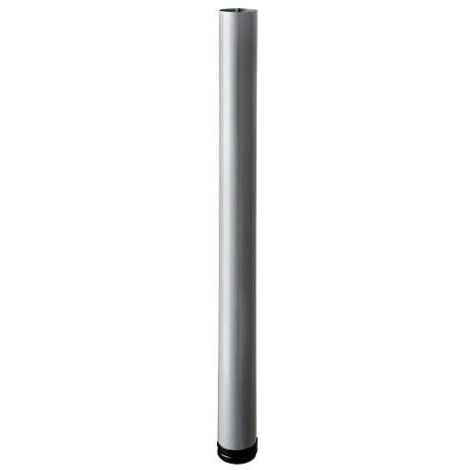 Hettich Möbelfuß 6,0 x 70 - 73 cm Aluminium-Optik - 1 Stück Möbelfuß