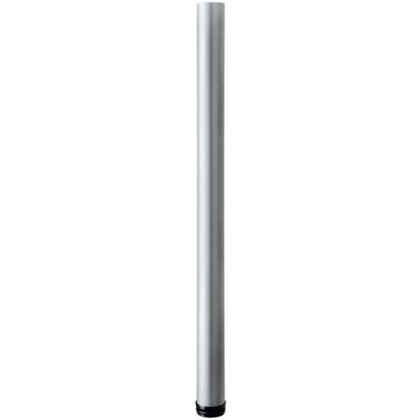 Hettich Möbelfuß 6,0 x 84 - 87 cm Aluminium-Optik - 1 Stück Möbelfuß