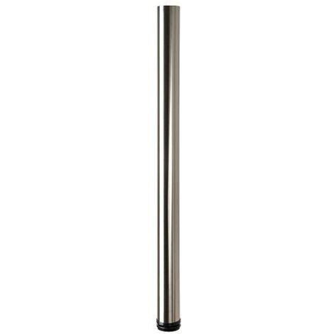 Hettich Möbelfuß 6,0 x 84 - 87 cm Edelstahl-Optik - 1 Stück Möbelfuß