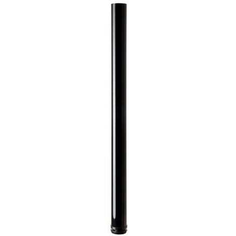 Hettich Möbelfuß 6,0 x 84 - 87 cm Stahl schwarz - 1 Stück Möbelfuß