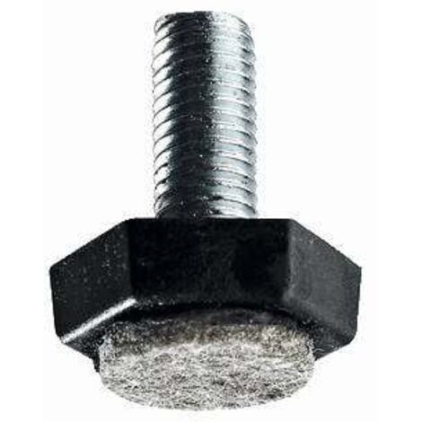 Hettich Möbelfuß mit Filz M10 x 30 mm Stahl/Kunststoff/Filz, 2 Stück Möbelbeschläge