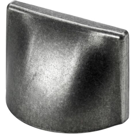 Hettich Möbelgriff Aluminium brüniert silber 40 x 60 x 26 mm - 1 Stück Möbelgriff
