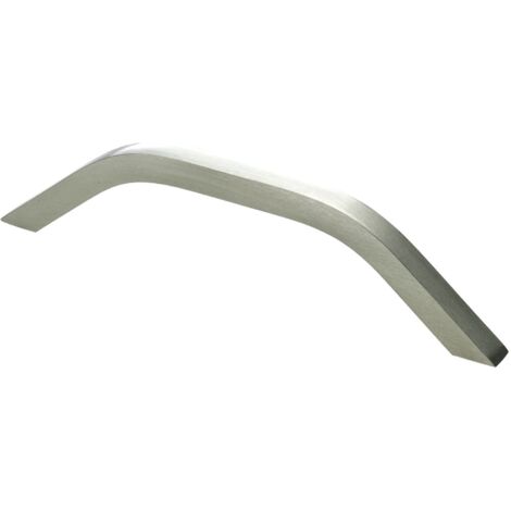 Hettich Möbelgriff Aluminium Edelstahl Optik 7,8 x 146 x 32 mm - 1 Stück Möbelgriff